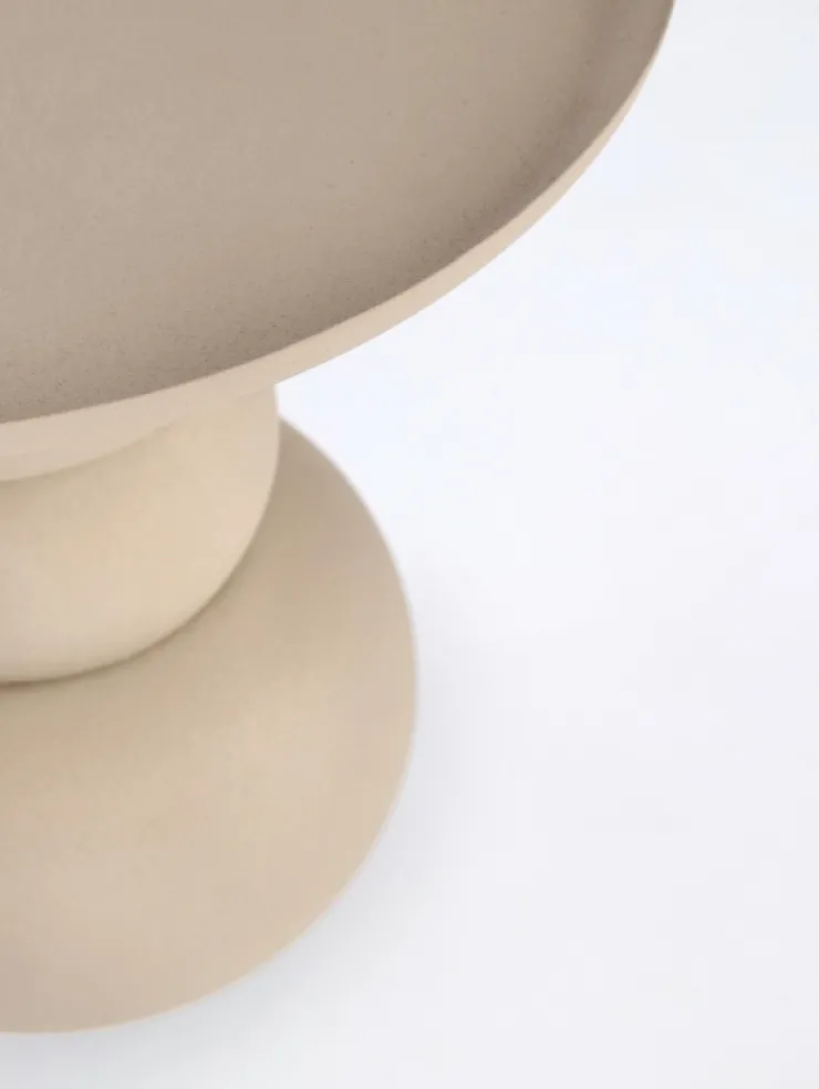 Tavolini>Bizzotto TAVOLINO IN ACCIAIO BEIGE - ALPA