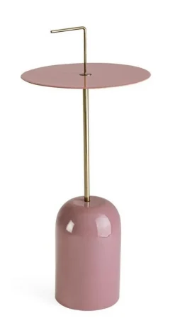 Tavolini>Bizzotto TAVOLINO IN ACCIAIO ROSA D30 - TULASI