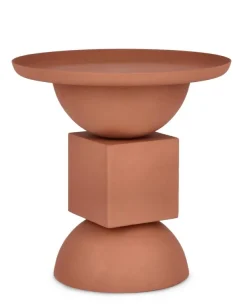 Tavolini>Bizzotto TAVOLINO IN ACCIAIO TERRACOTTA - ALKA