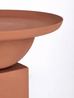 Tavolini>Bizzotto TAVOLINO IN ACCIAIO TERRACOTTA - ALKA