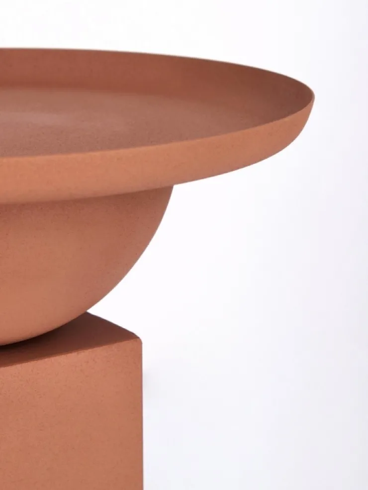 Tavolini>Bizzotto TAVOLINO IN ACCIAIO TERRACOTTA - ALKA