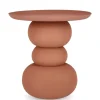 Tavolini>Bizzotto TAVOLINO IN ACCIAIO TERRACOTTA - ALPA