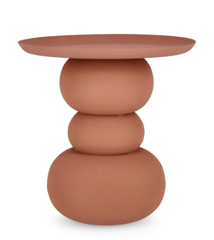 Tavolini>Bizzotto TAVOLINO IN ACCIAIO TERRACOTTA - ALPA