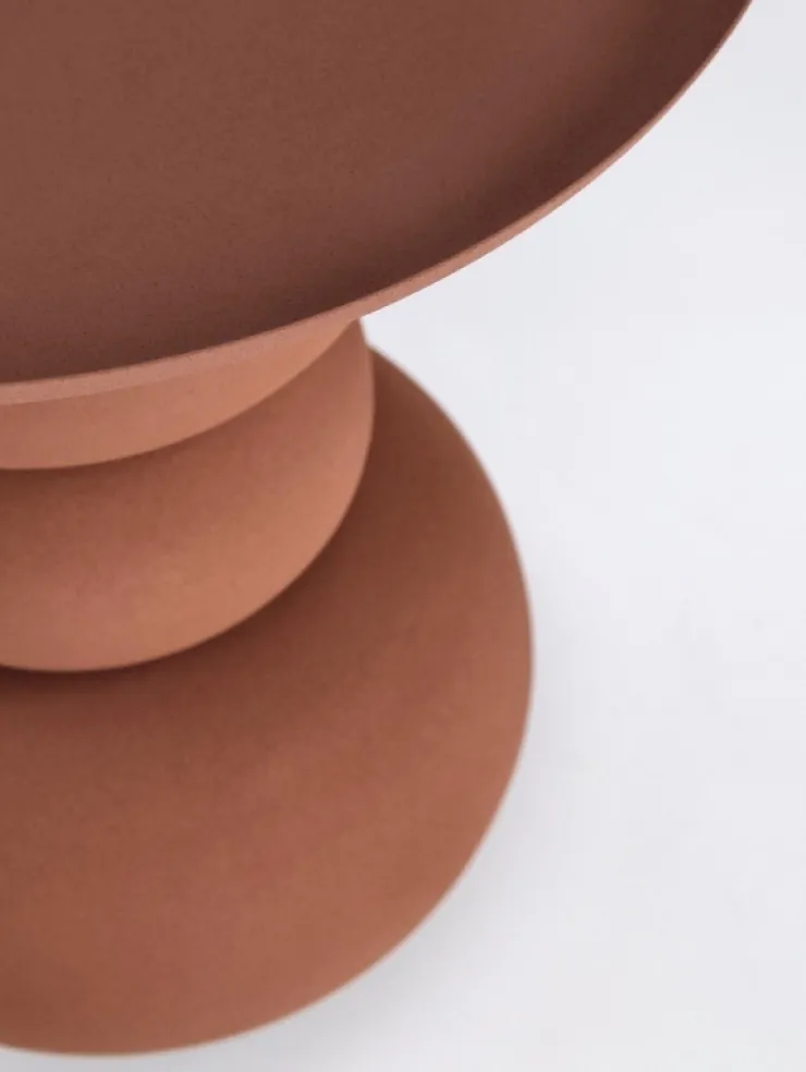 Tavolini>Bizzotto TAVOLINO IN ACCIAIO TERRACOTTA - ALPA