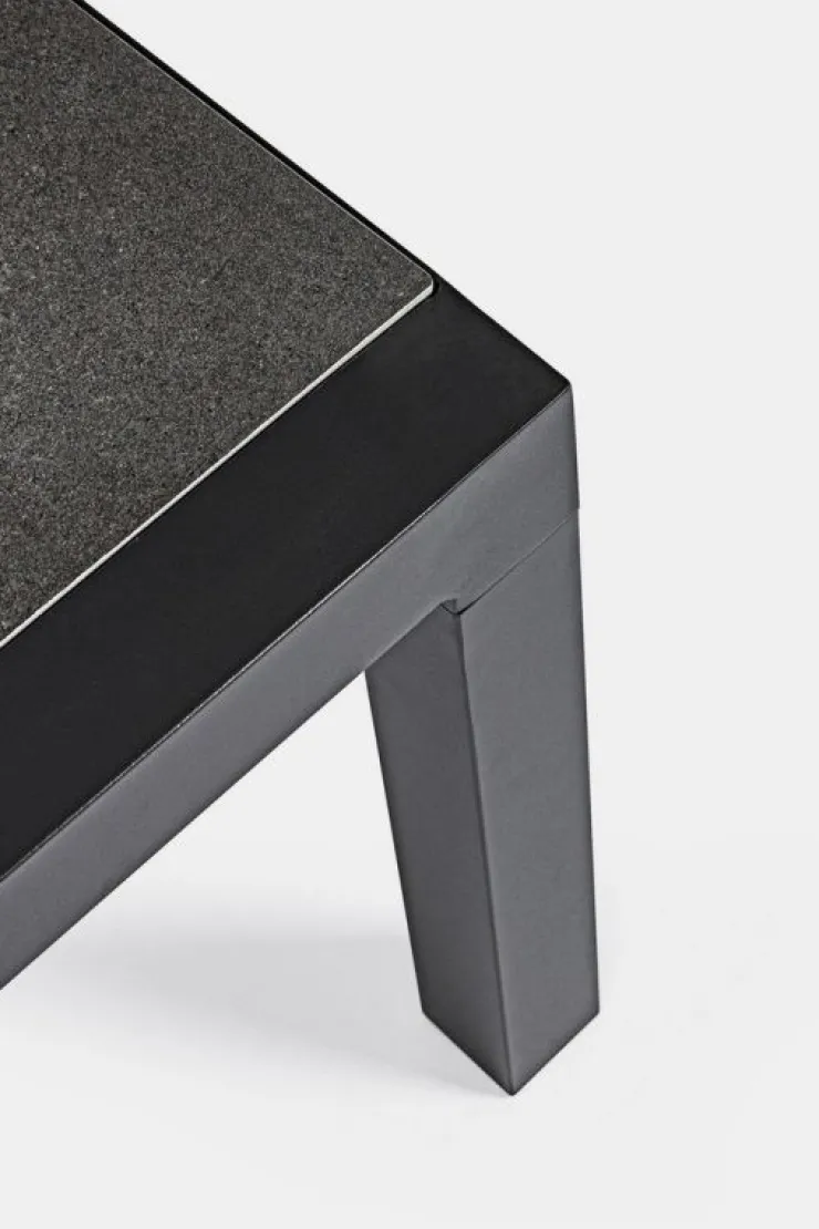 Tavolini>Bizzotto TAVOLINO IN ALLUMINIO ANTRACITE JX55 - KLEDI