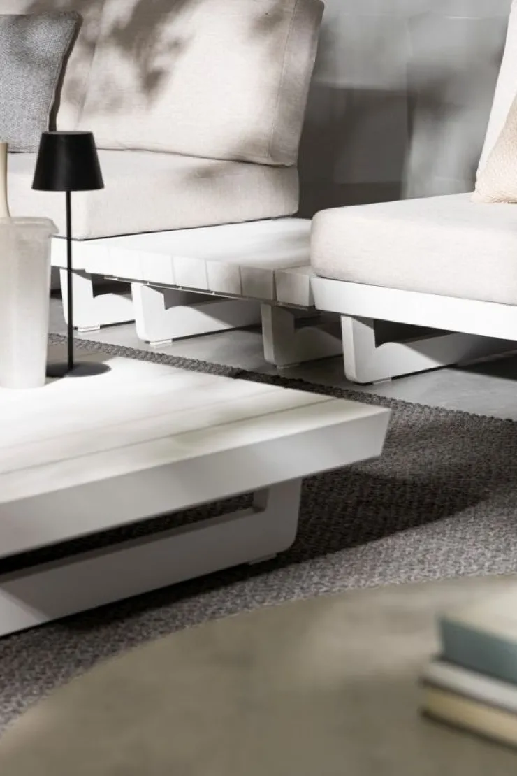 Tavolini>Bizzotto TAVOLINO IN ALLUMINIO BIANCO WG20 - INFINITY