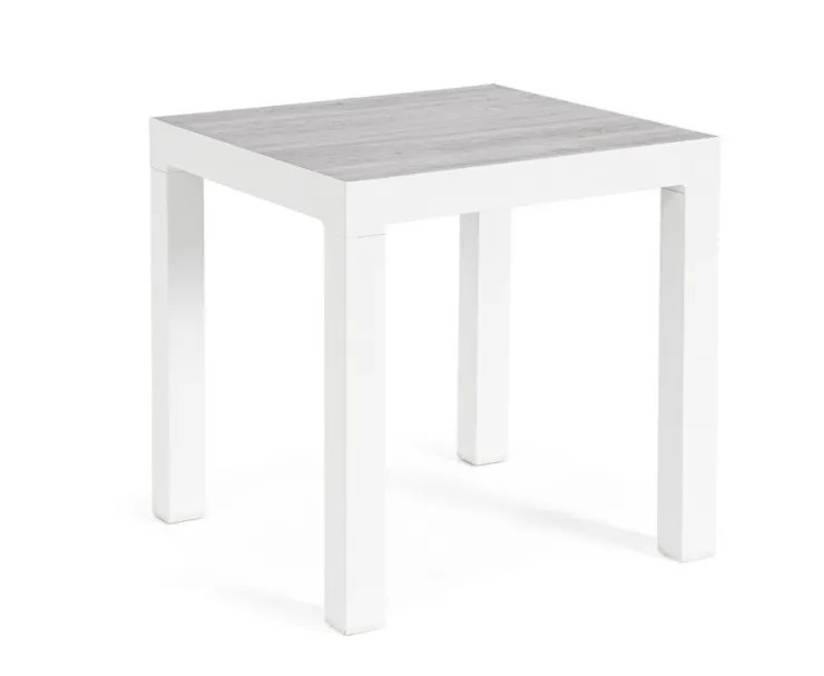 Tavolini>Bizzotto TAVOLINO IN ALLUMINIO BIANCO JX11 - KLEDI