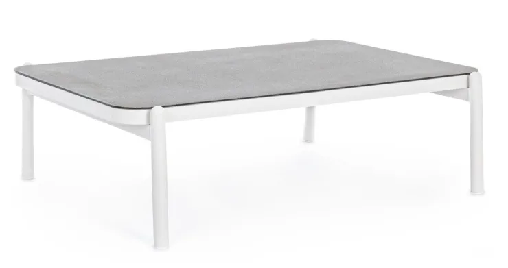 Tavolini>Bizzotto TAVOLINO IN ALLUMINIO BIANCO WG20 - FLORENCIA