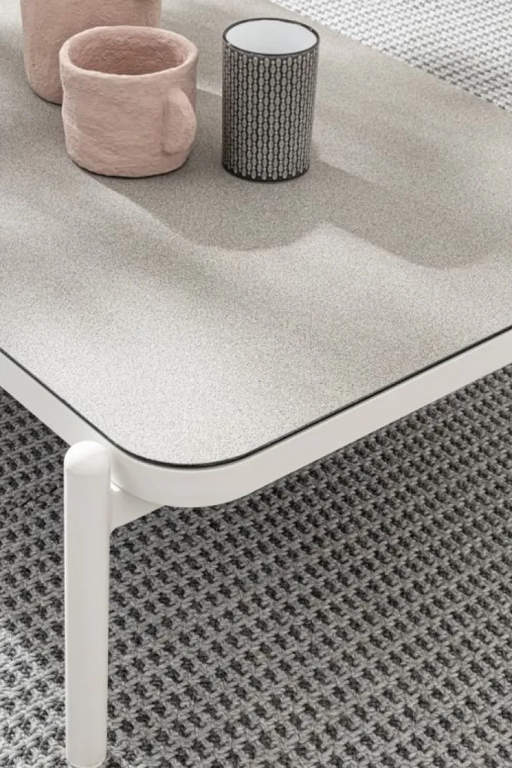 Tavolini>Bizzotto TAVOLINO IN ALLUMINIO BIANCO WG20 - FLORENCIA