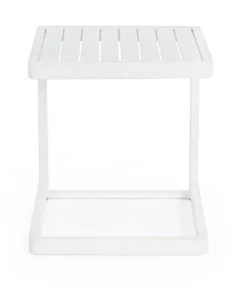 Tavolini>Bizzotto TAVOLINO IN ALLUMINIO BIANCO CX21 - KONNOR