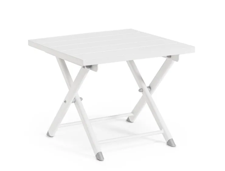 Tavolini>Bizzotto TAVOLINO IN ALLUMINIO BIANCO - TAYLOR