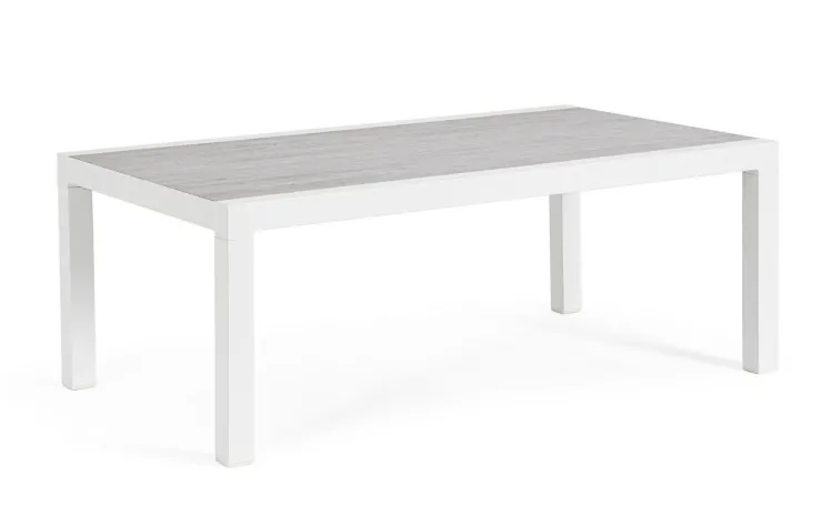 Tavolini>Bizzotto TAVOLINO IN ALLUMINIO BIANCO JX11 - KLEDI