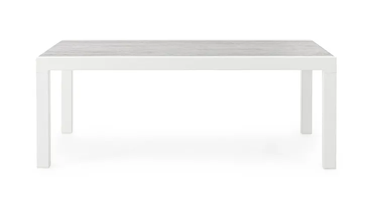 Tavolini>Bizzotto TAVOLINO IN ALLUMINIO BIANCO JX11 - KLEDI