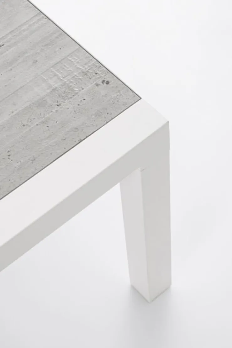 Tavolini>Bizzotto TAVOLINO IN ALLUMINIO BIANCO JX11 - KLEDI
