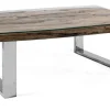 Tavolini>Bizzotto TAVOLINO IN LEGNO CON VETRO 100X100 - STANTON