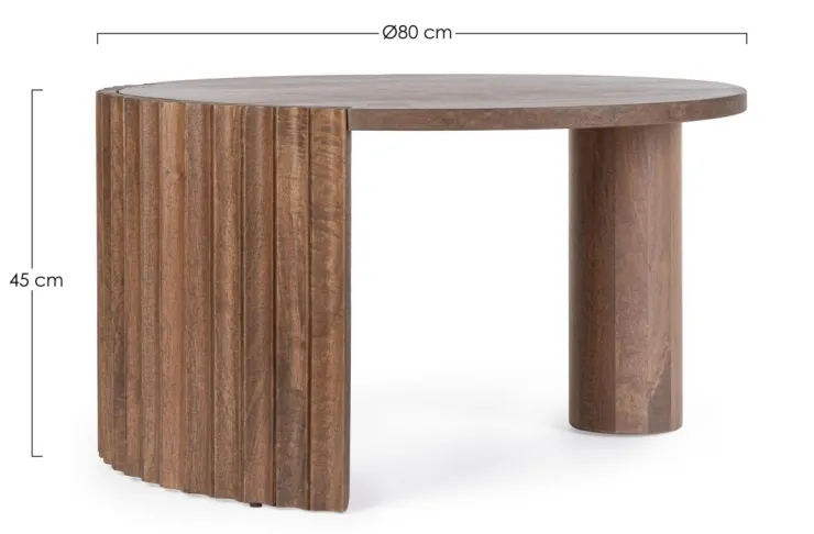 Tavolini>Bizzotto TAVOLINO IN LEGNO D80 - ORISSA