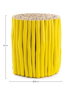 Tavolini>Bizzotto TAVOLINO IN LEGNO GIALLO- GUADALUPE