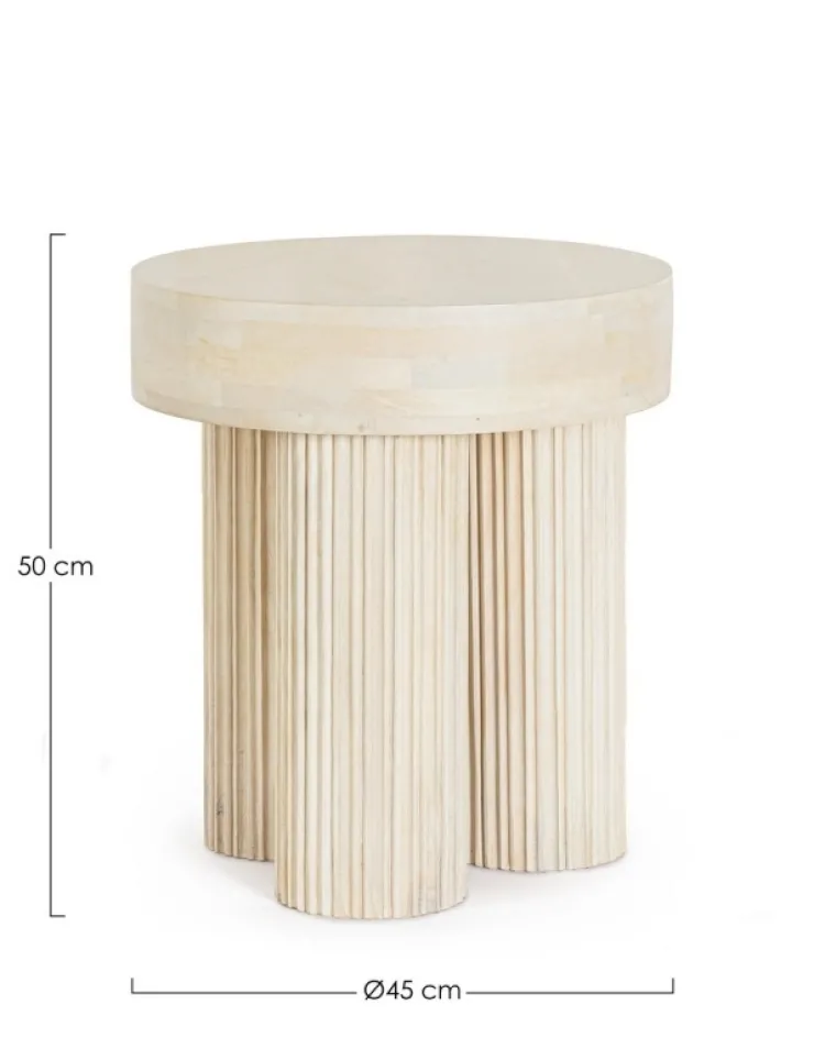 Tavolini>Bizzotto TAVOLINO IN LEGNO NATURALE D45 - DACCA