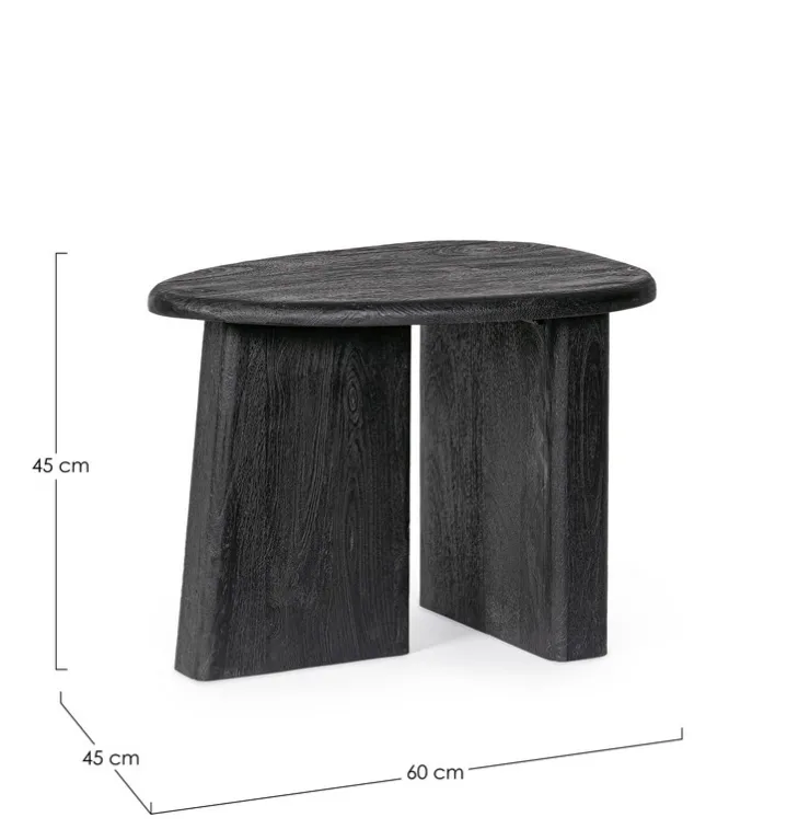 Tavolini>Bizzotto TAVOLINO IN LEGNO NERO - ZACATECAS