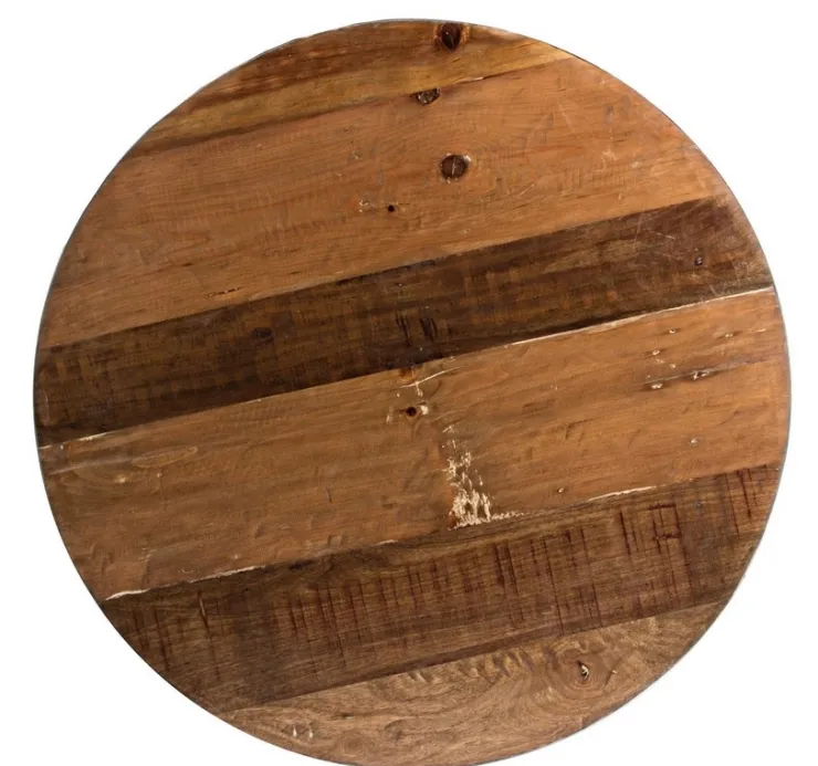 Tavolini>Bizzotto TAVOLINO IN LEGNO RICICLATO BIANCO D90 - LANCASTER