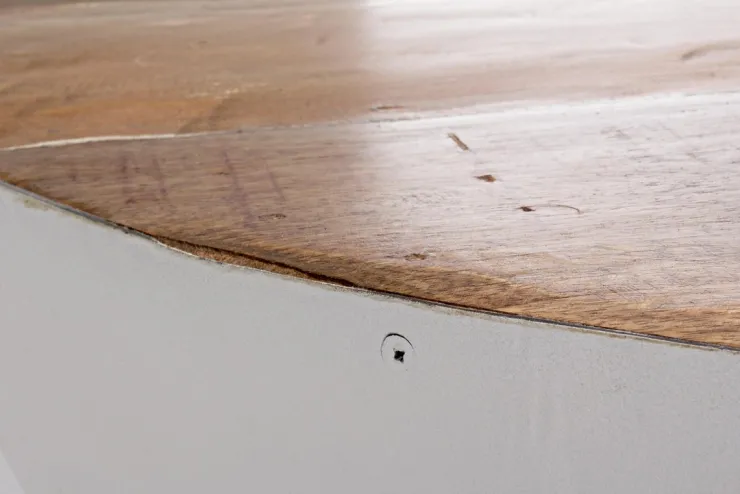 Tavolini>Bizzotto TAVOLINO IN LEGNO RICICLATO BIANCO D90 - LANCASTER