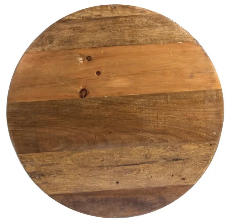 Tavolini>Bizzotto TAVOLINO IN LEGNO RICICLATO GRIGIO D90 - LANCASTER