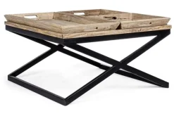 Tavolini>Bizzotto TAVOLINO IN LEGNO 90X90 - TRAY