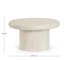 Tavolini>Bizzotto TAVOLINO IN LEGNONATURALE D75 - LOPEZ