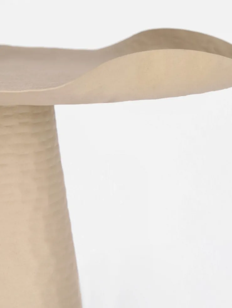 Tavolini>Bizzotto TAVOLINO IN METALLO BEIGE - LALITA