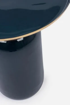 Tavolini>Bizzotto TAVOLINO IN METALLO BLU D40.5 - NALIMA