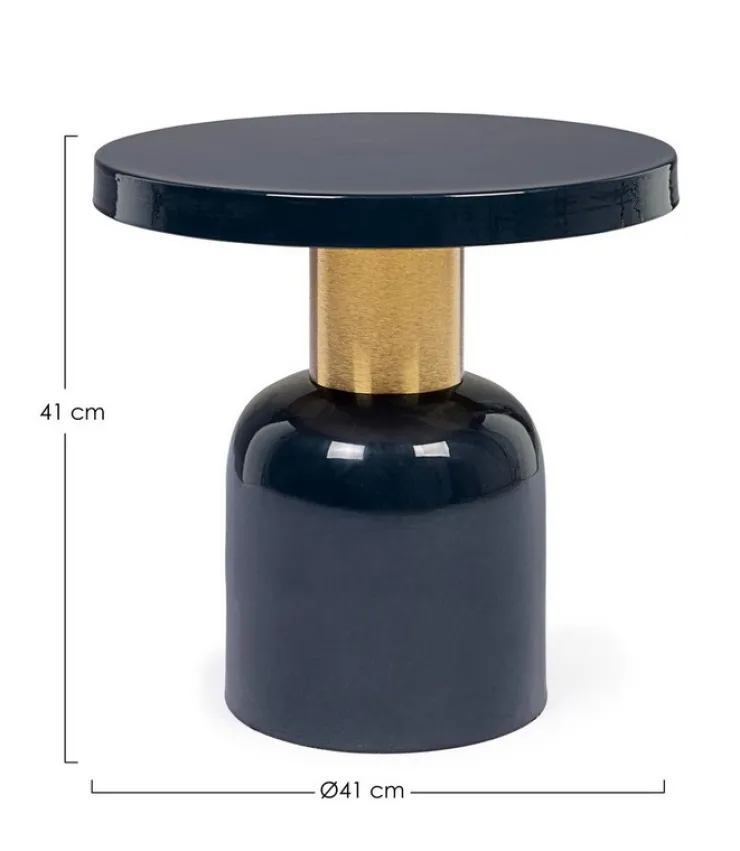 Tavolini>Bizzotto TAVOLINO IN METALLO BLU D41 - NALIMA