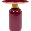 Tavolini>Bizzotto TAVOLINO IN METALLO BURGUNDY D40.5 - NALIMA