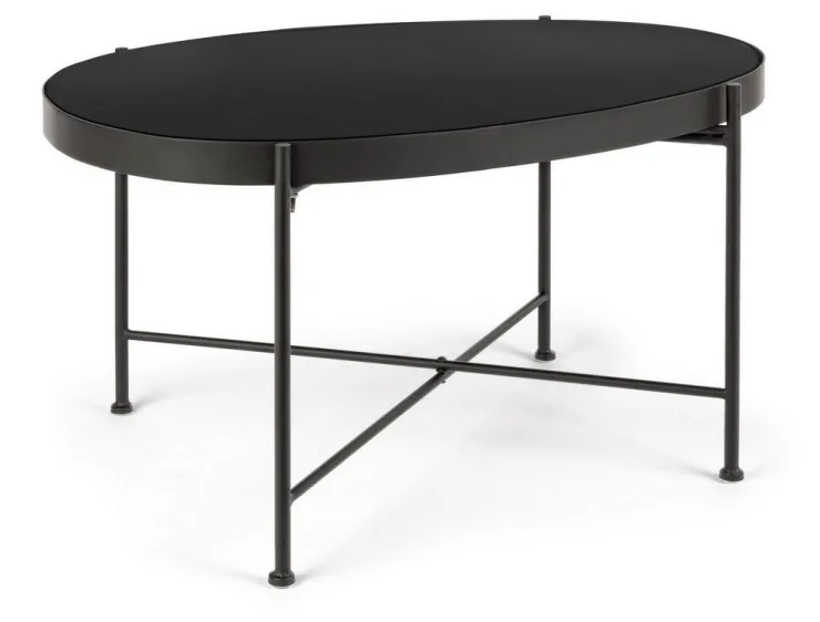 Tavolini>Bizzotto TAVOLINO IN METALLO NERO - RASHIDA