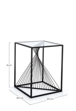 Tavolini>Bizzotto TAVOLINO IN METALLO 40X40 - ESPIRAL