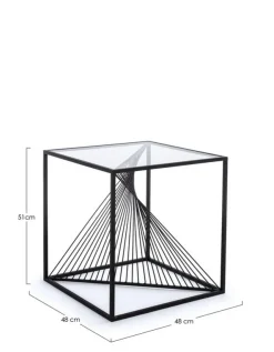 Tavolini>Bizzotto TAVOLINO IN METALLO 48X48 - ESPIRAL