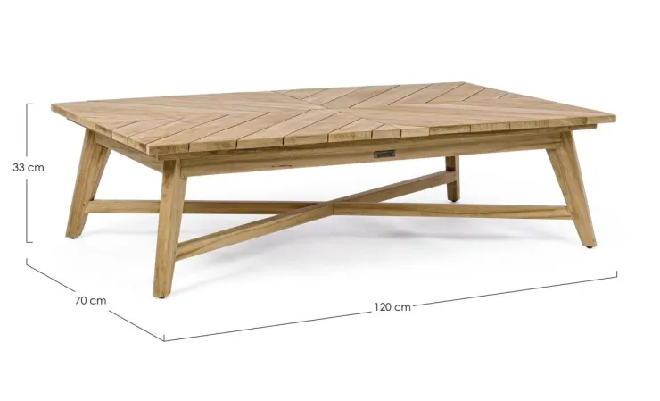 Tavolini>Bizzotto TAVOLINO IN TEAK - COACHELLA