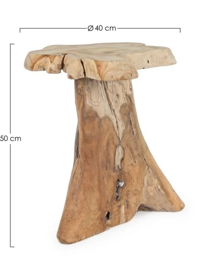 Tavolini>Bizzotto TAVOLINO IN TEAK 40X40 - KAVIR