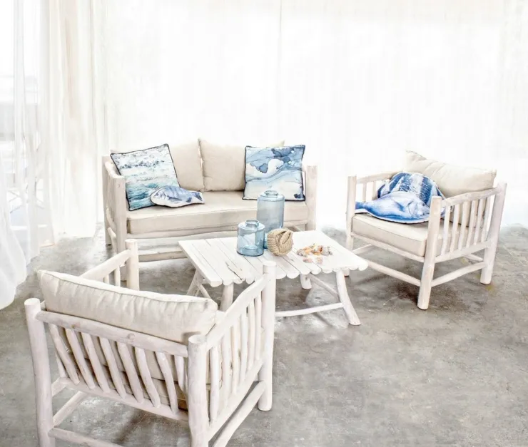 Tavolini>Bizzotto TAVOLINO IN TEAK 90X60 - SAHEL
