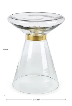Tavolini>Bizzotto TAVOLINO IN VETRO CLEAR D36 - AZMIN
