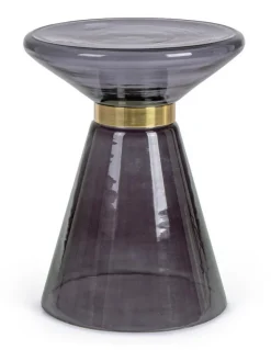Tavolini>Bizzotto TAVOLINO IN VETRO GRIGIO FUM - AZMIN