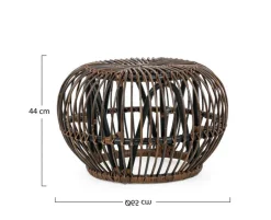 Tavolini>Bizzotto TAVOLINO POUF IN FIBRE NATURALI - DORADAL