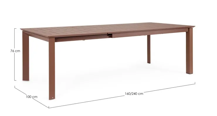 Tavoli>Bizzotto TAVOLO ALL. KONNOR 160-240X100 BARN