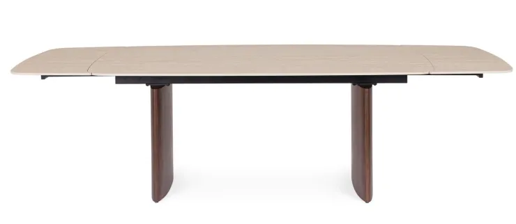 Tavoli>Bizzotto TAVOLO ALL. MAILIS 180/260X90 NOCE/TRAV.