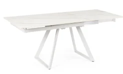 Tavoli>Bizzotto TAVOLO ALL. REETA 120/180X90 BIANCO/BIAN