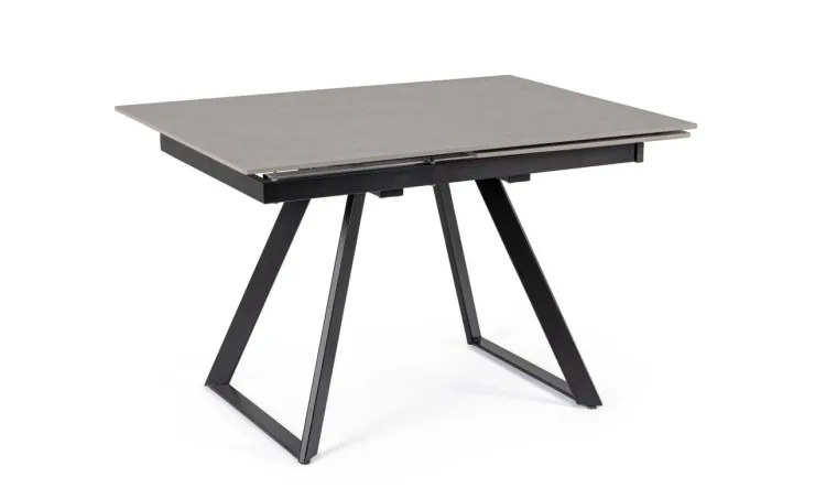 Tavoli>Bizzotto TAVOLO ALL. REETA 120/180X90 NERO/GRIGIO