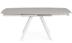 Tavoli>Bizzotto TAVOLO ALL.RAILI 119.5/180X85 BIANC/GR C