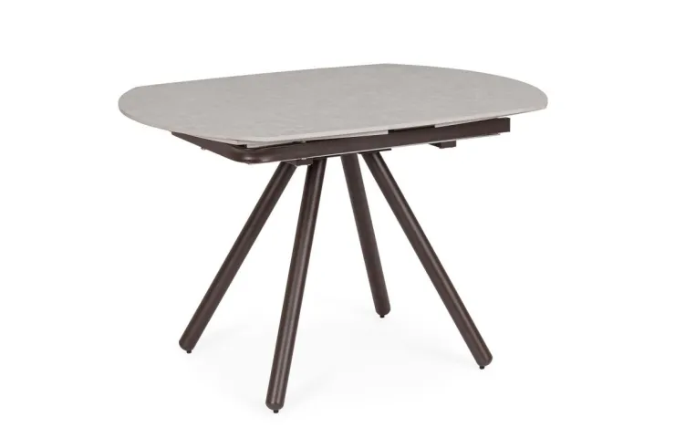 Tavoli>Bizzotto TAVOLO ALL.RAITA 119/178X89 RUST/GRIG.C
