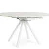 Tavoli>Bizzotto TAVOLO ALL.RAUNI D87/135 BIANCO/BIANCO