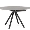 Tavoli>Bizzotto TAVOLO ALL.RAUNI D87/135 NERO/GRIGIO