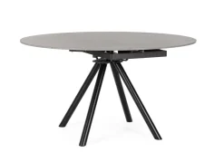 Tavoli>Bizzotto TAVOLO ALL.RAUNI D87/135 NERO/GRIGIO